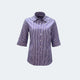 Stripe Blouse Ladies 3/4 Sleeve - K205 Wendy