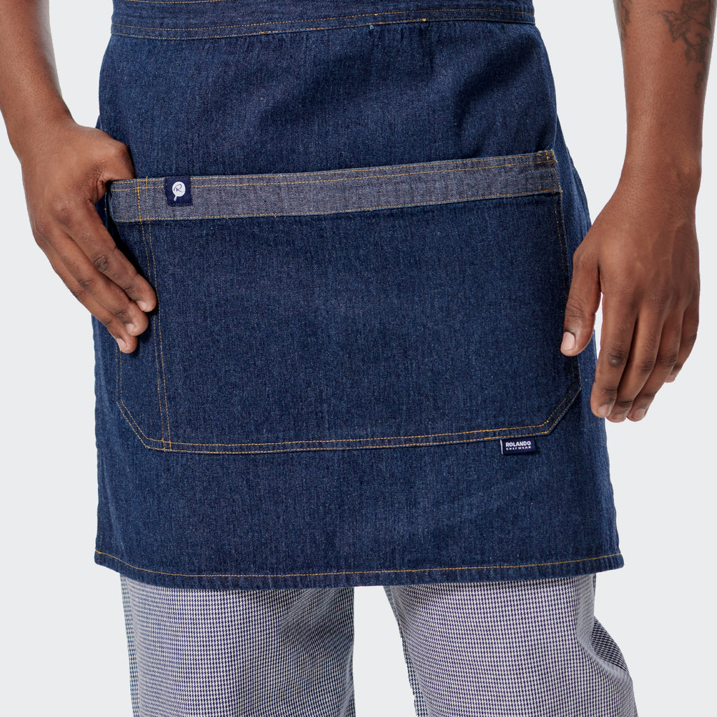 Caines Denim Half Apron Rolando Chefwear