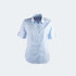 K206 Angelique Ladies Short Sleeve Self Stripe Blouse