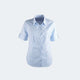 K206 Angelique Ladies Short Sleeve Self Stripe Blouse