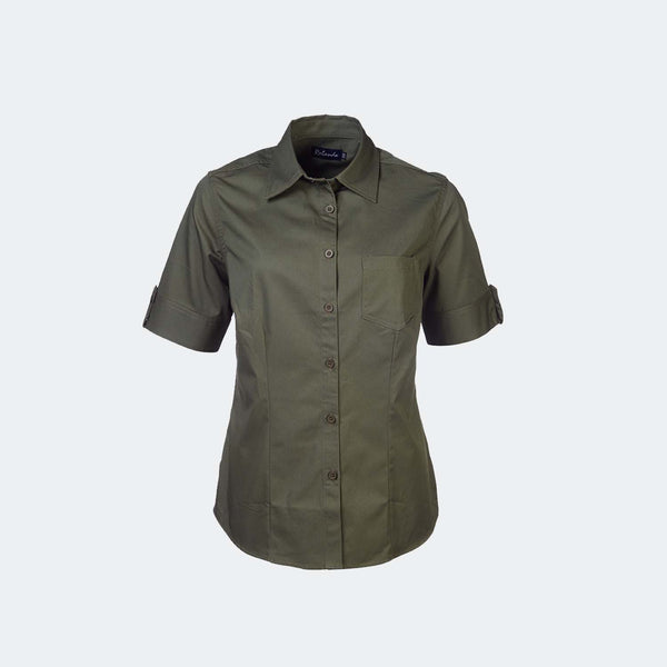 K207 Angelique Ladies Short Sleeve Blouse