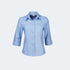 371 Cathy Ladies Oxford Weave Short Sleeve Blouse