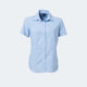 371 Wendy Ladies Oxford Weave Short Sleeve Blouse
