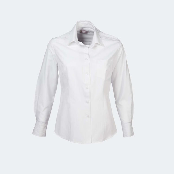 K206 Wendy Ladies Long Sleeve Self Stripe Blouse