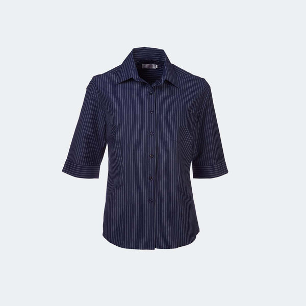 K202 Wendy Ladies 3/4 Sleeve Stripe Blouse
