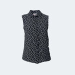 K229 Romy Ladies Sleeveless Leaf Print Blouse