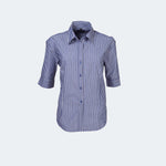 S10 Megan Ladies Short Sleeve Stripe Blouse