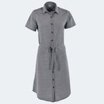 Mia Minimal Star Print Dress Ladies Short Sleeve - K219 Black