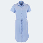 Mia Tulip Print Dress Ladies Short Sleeve - K221 Blue Print