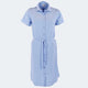 Mia Tulip Print Dress Ladies Short Sleeve - K221 Blue Print