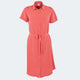 Mia Plain Coral Dress Ladies Short Sleeve - K225 Coral