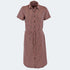 Mia Geometric Flower Print Dress Ladies Short Sleeve - K220 Coral Print