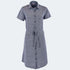 Mia Minimal Star Print Dress Ladies Short Sleeve - K219 Navy